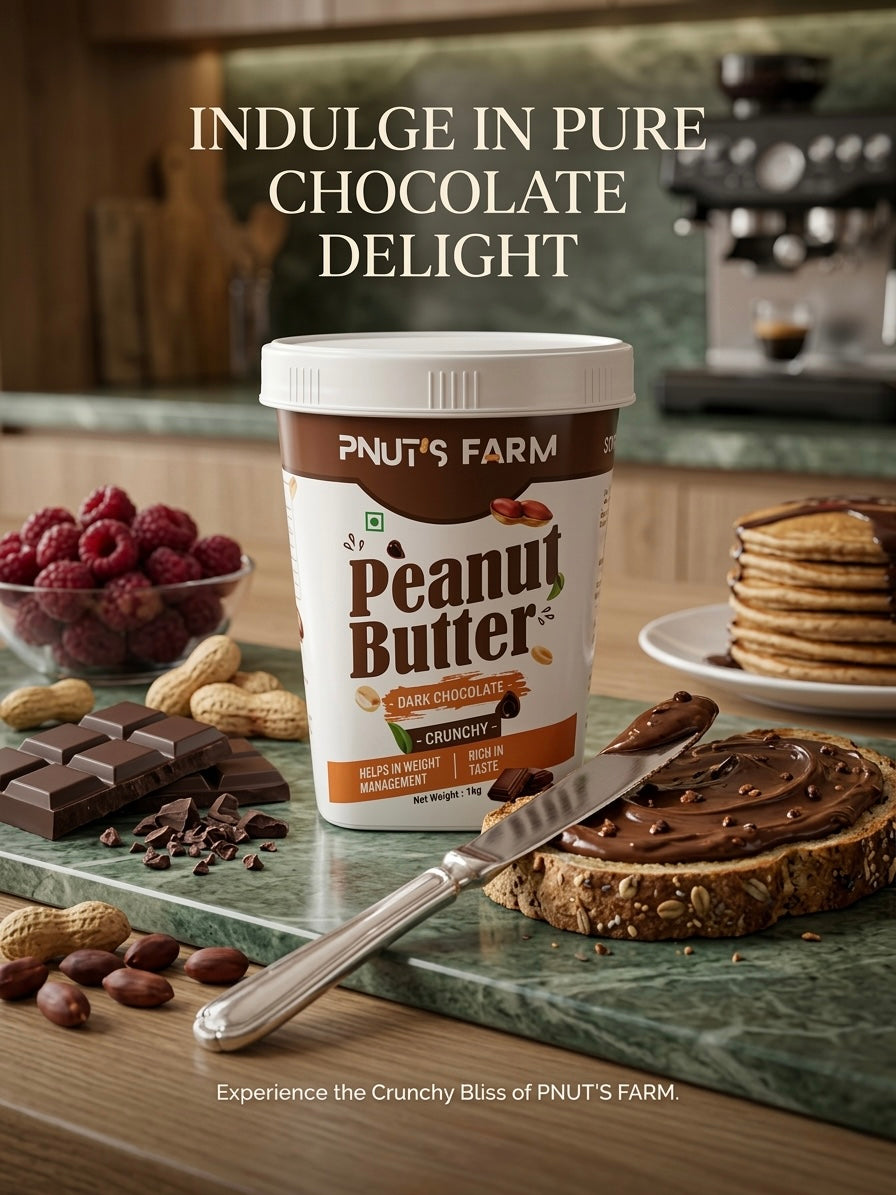 PNUT'S FARM DARK CHOCOLATE CRUNCHY 1KG | 24g Protein